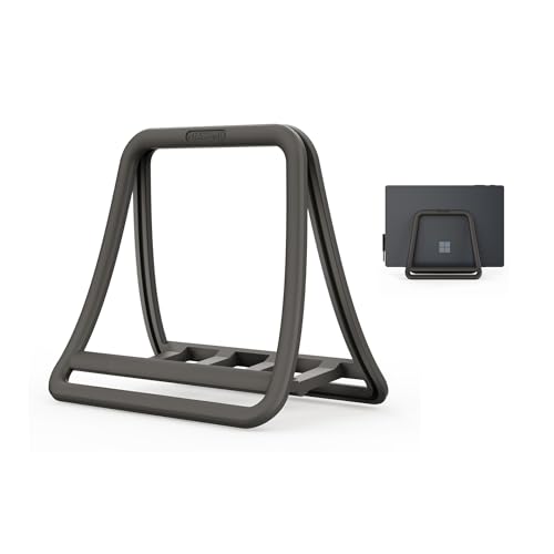 NEXSTAND K11 Vertical Laptop Stand Adjustable Space-Saving Desktop Organizer for Laptops MacBooks Tablets and e-Readers Self-Locking Universal Fit Black