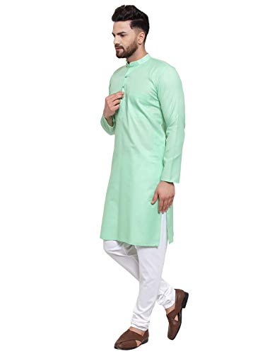 Image of Jompers Men's Cotton Regular Fit Solid Kurtas