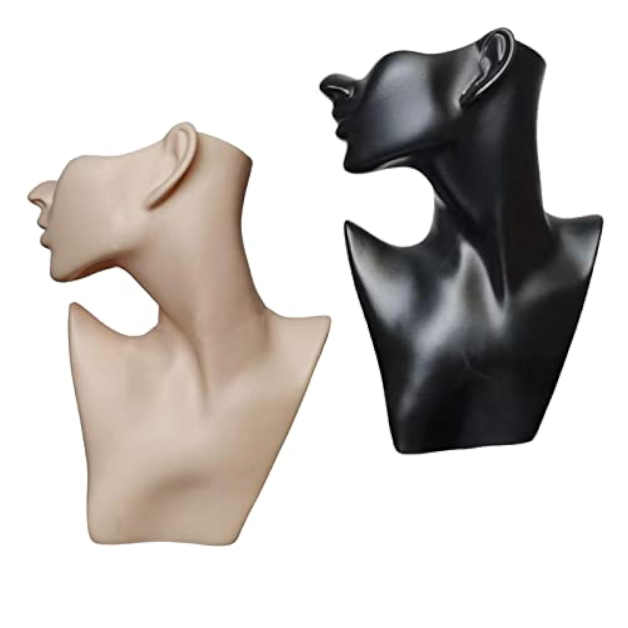 2pcs Necklace Jewelry Display Model Head Jewelry Stand