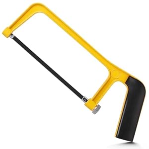 6inch Mini Hacksaw Frame – 150mm Extra Fine Cut Junior Hack Saw with Bi-Metal Blade for Metal and Wood