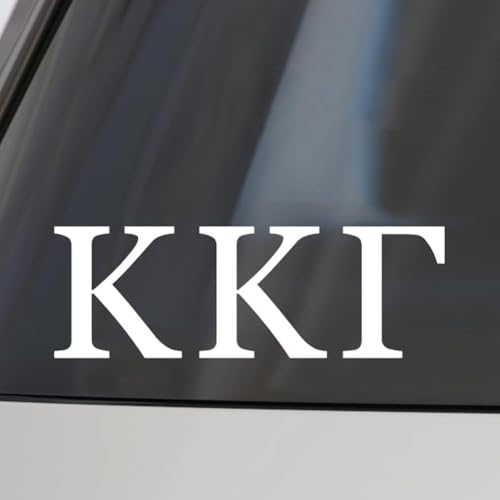 Image of Sorority Shop Kappa Kappa Gamma Car Decal Sticker- Greek Letters Design, Officially Licensed Kappa Kappa Gamma Sorority Window Sticker