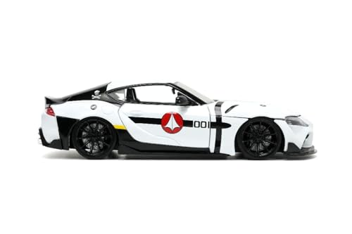 Jada Robotech 1:24 Toyota Supra Die-cast con Figura Roy Focker miniatura 6