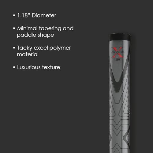 Winn Pro X 1.18 Midsize Putter Grip - Gray & Black