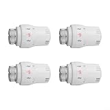Photo Gallery set di 4 valvole termostatiche per termosifone, m30 x 1, 5, attacco filettato con controllo della temperatura regolabile per un riscaldamento efficiente Photo Gallery set di 4 valvole termostatiche per termosifone, m30 x 1, 5, attacco filettato con controllo della temperatura regolabile per un riscaldamento efficiente