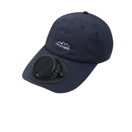 Casquette de baseball avec ventilateur solaire et batterie 1000 mAh pour adulte