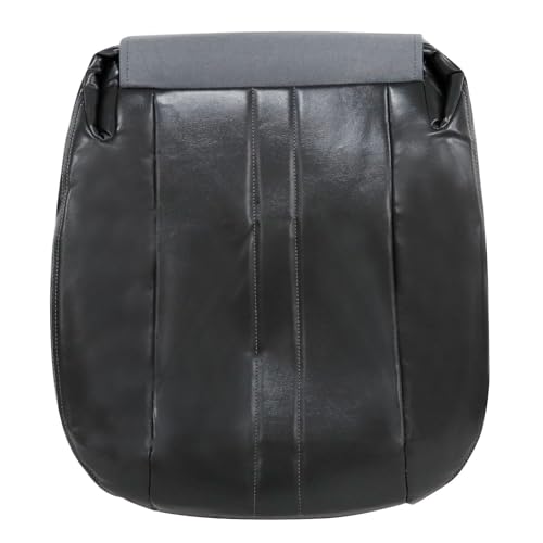 Housse de siège en cuir gris foncé Priprilod pour conducteur Chevy GMC C Series 2003-2016