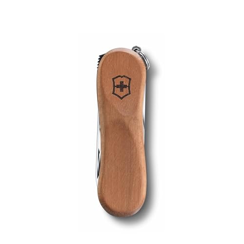 Victorinox Nail Clip 580 Wood Swiss Army Small Pocket Knife with Nail Clipper