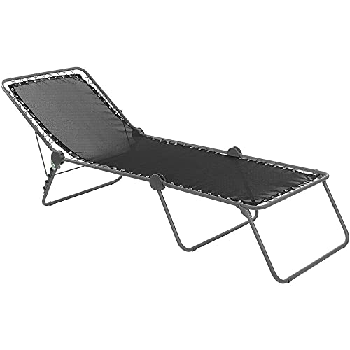 Preisvergleich Produktbild Lafuma Siesta L Sonnenliege, Schwarz