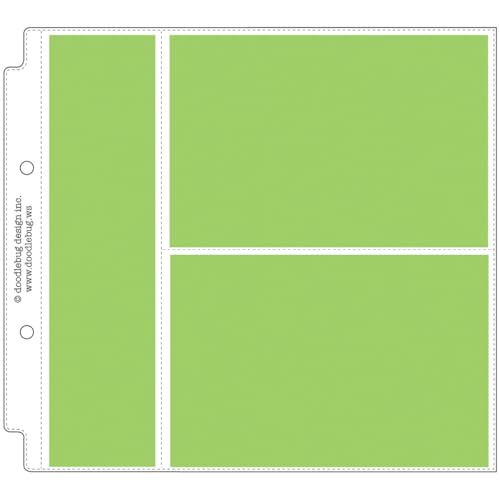 Protectores horizontales para fotos y recetas Doodlebug Design, 8 x 8 pulgadas miniatura 1