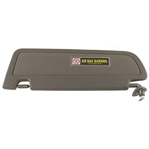 IAMAUTO 56350 Right Passenger Side Atlas Gray (Dark Gray) Sun Visor for Honda Civic 2006 2007 2008 (Right (Passenger), Atlas Gray)