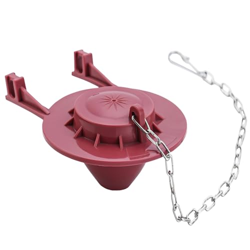 1 Pack 2-inch Universal Toilet Tank Flapper, Long Lasting All Rubber Seal Flapper Replacement Compatible with American Standard(Red)