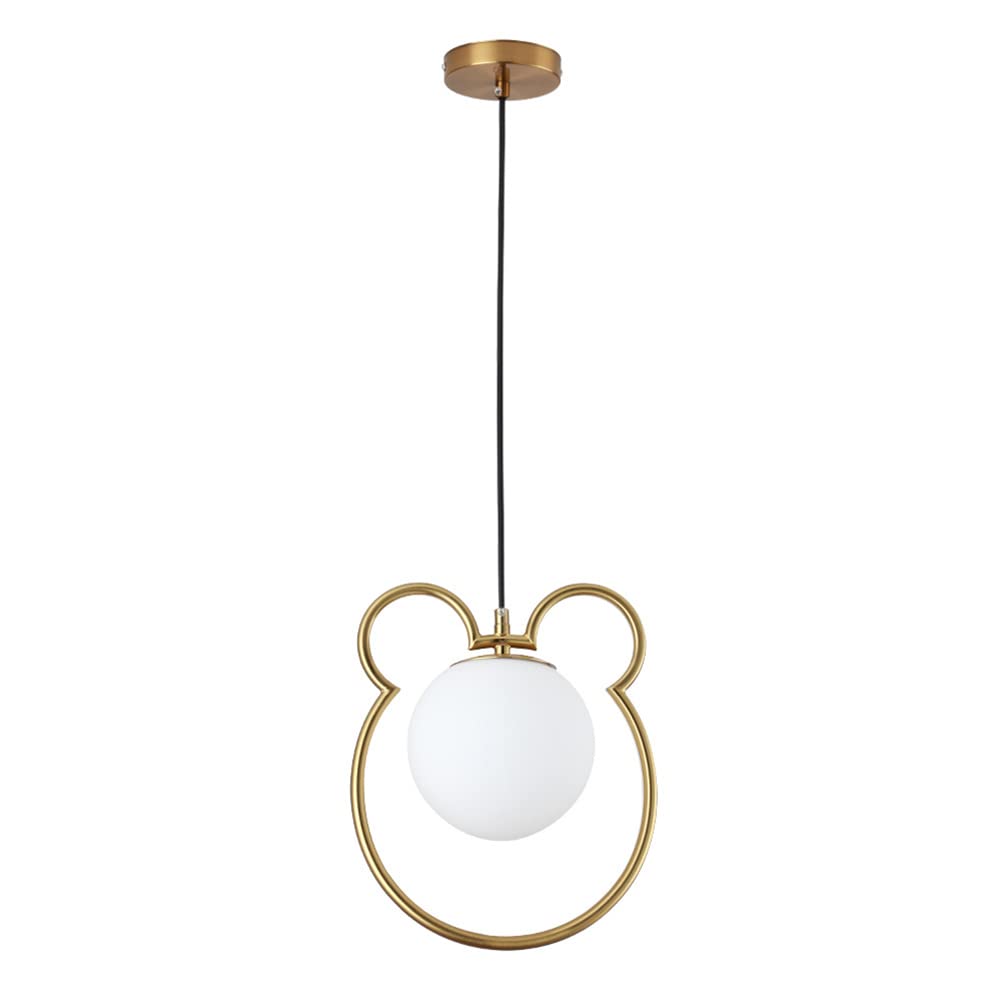 Lámpara de hierro forjado dorada 5W luz LED suave salón