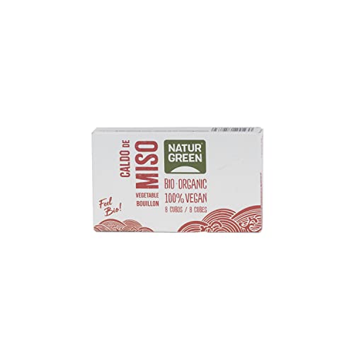 En Oferta Naturgreen Caldo, Cubitos Para Sopa De Miso, Elaborado Con Soja, Cebada Y Sal Marina, Consomé Vegetal-8 Cubos X 10,5G, Multicolor, S, 8