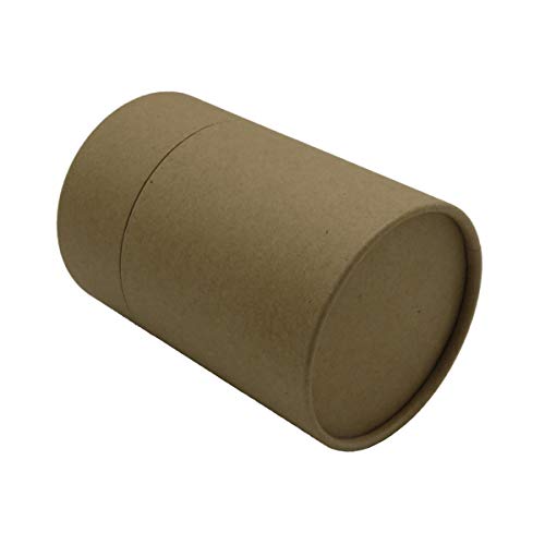 Image of WENPACK 12pack Paperboard Tube with Lid Round Cardboard Box Container (2.84 inch D*4.4 inch H, Kraft)