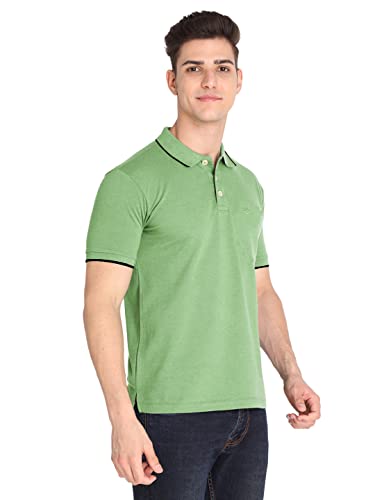 Image of CHKOKKO Men's Cotton Regular Fit Half Sleeves Polo T-Shirt