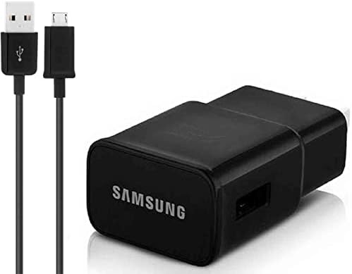 Adaptive Fast Wall Adapter Micro USB Charger for Samsung Galaxy S7 S7 Edge S6 S6 Edge Note 5 Note 4 J2 Prime J7 Prime A5 Bundled with UrbanX Micro USB Cable Cord - 6ft Super Fast Charging Kit - Black