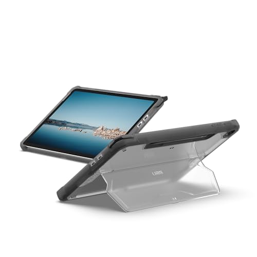 URBAN ARMOR GEAR UAG Designed for Microsoft Surface Pro 1st Edition 12" Case - Rugged Transparent Clear Protective Cover with Multi-Angle Built-in Kickstand & Pen Holder Military Grade, Plyo Ice/Ash by URBAN ARMOR GEAR - Used condition - US$49.47