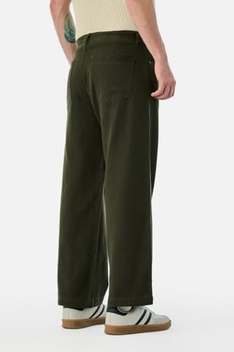 Image of SNITCH Men Casual Wear Trousers| Regular Fit Mid Rise Solid Wide-Leg Pants | 100% Linen Breathable & Lightweight Fabric for Summer, Office & Outings