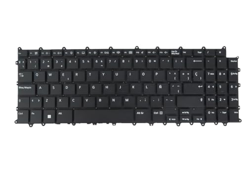 Teclado para LG 16U70Q 16U70Q-K 16UD70Q distribucion Reino Unido color negro de repuesto