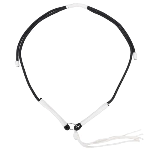 NOENNULL Strap with Tassel,Nylon Webbing Rope for Liberty Training, Groundwork, Lunging & Riding, Adjustable & Soft, Abrasion for Horses