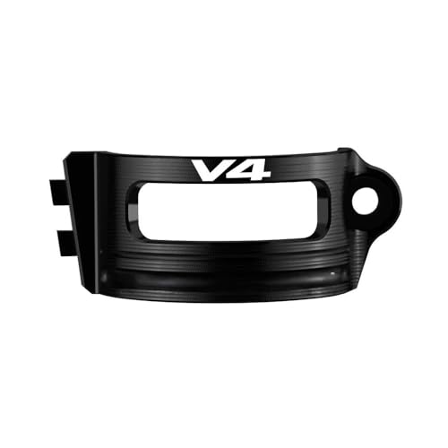 Protection réservoir frein arrière Moto Multistrada V4 Pikes Peak Rally, cache en aluminium noir