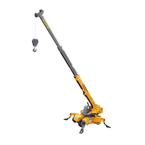 RCGOFOLLOW Grúa de Juguete para construcción, camión de ingeniería con rotación 360 Grados y Brazo Ajustable, Regalo para niños.