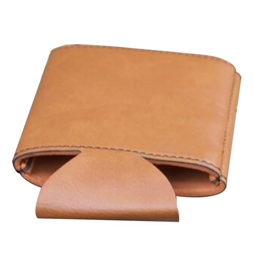 Zanthicia Funda de cuero portátil para botellas de cerveza, bebidas calientes o frías en cualquier lugar, no ocupa demasiado espacio, cubierta aislante, latas refresco