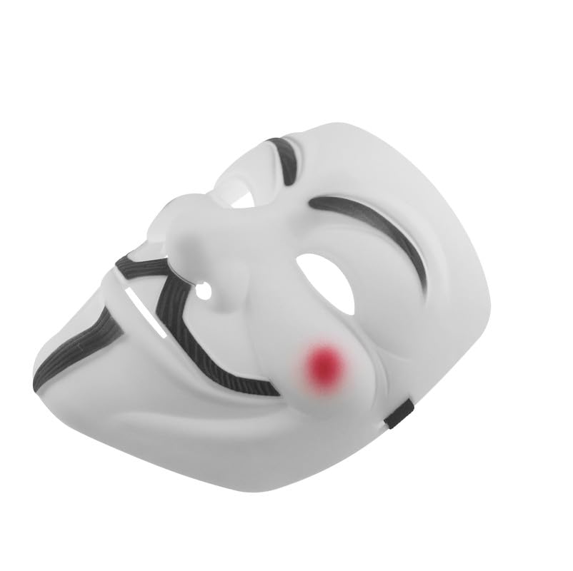 Udekit Hacker Anonymous Mask V For Vendetta Mask For Kids Women Men Halloween Party Costume Cosplay - Image 3