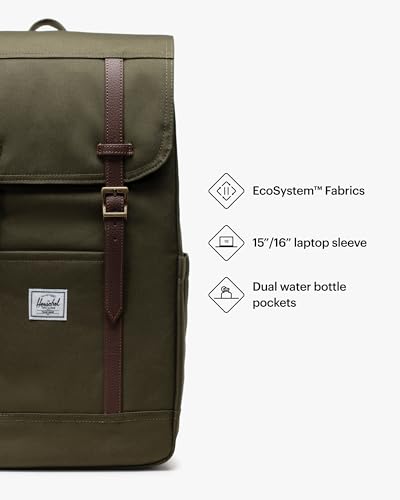 Image of Herschel Retreat Backpack, Ivy Green, Standard - 23L