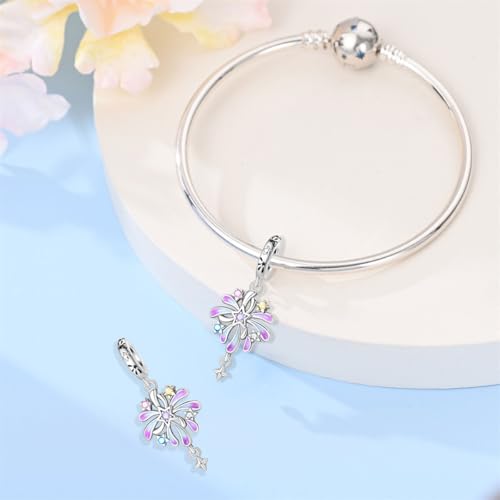 Image of 925 Sterling Silver Charms,Hypoallergenic Beads,Compatible with Pandora Bracelets and Necklaces,Women Holiday Gift Pendants