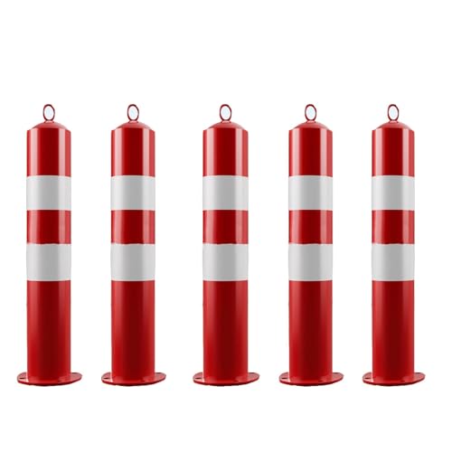 Borne de sécurité réfléchissante (Lot de 2) pour allées, hôtels, commerces et parkings - Résistante aux intempéries, Installation Facile