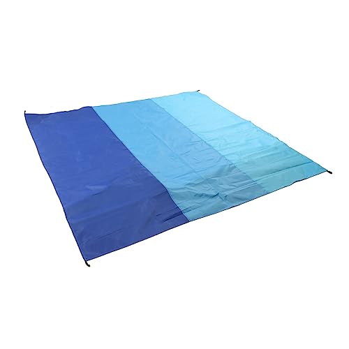 Portable Picnic Mat Foldable Fashion Oversized Sand Beach Mat for Travel Camping Picnic Mat Beach Mat (Three Combinations of Treasure Blue)
