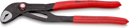 KNIPEX Cobra QuickSet Pince multiprise de pointe gaines PVC anti-dérapantes 250 mm, 87 21 250