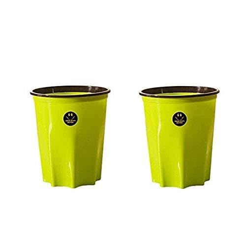 Poubelle salle de bain et cuisine lot de 2 en formats pratiques de 3L et 8L