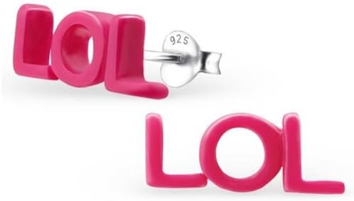 Laugh Out Loud Lol Stud Earrings