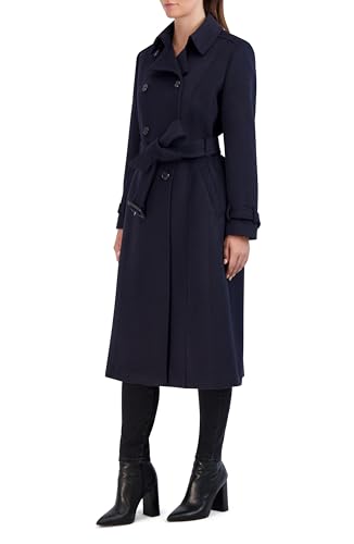Cole Haan Women's Midnight Wool Blend Trench Coat - Size 6 - Image 5