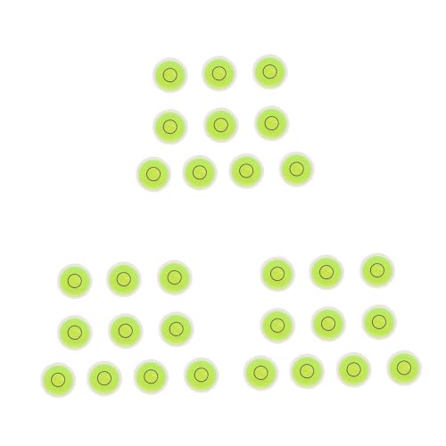 Niveles de burbuja de acrílico circulares transparentes y compactos