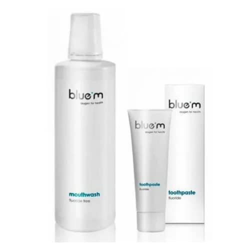 BlueM Kit Creme Dental 75ml + Enxaguatório 500ml