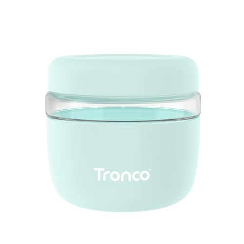 Image of Tronco 24 oz Glass Food Storage & Lunch Bowl Containers with Airtight Lids