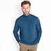 Lands' End Mens Long Sleeve Super-T Mockneck Evening Blue Tall Large