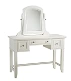 Home Styles 5530-70 Naples Vanity Table, White Finish