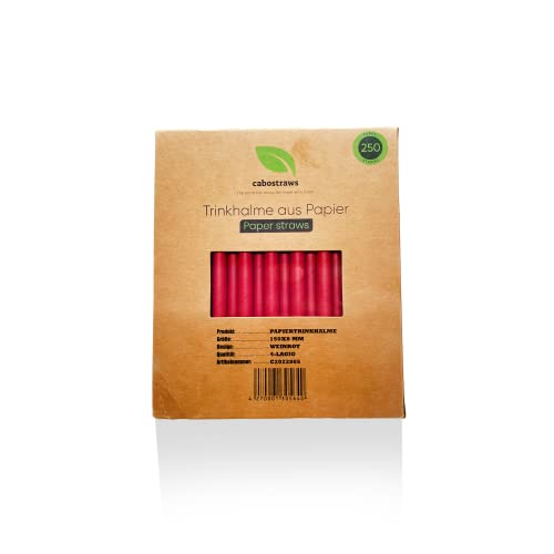 CABOSTRAWS Cannucce di carta ecologiche, colore