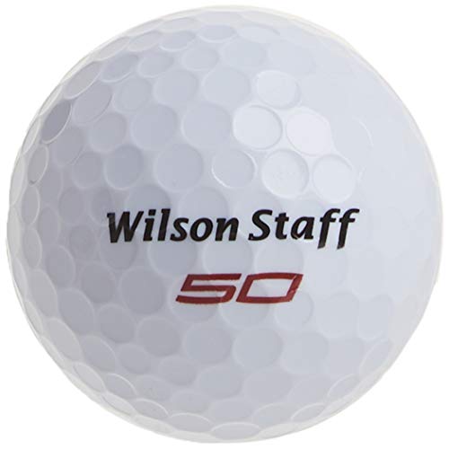Bolas de golfe Wilson Golf Staff Fifty Elite, uma dúzia, branco - WGWP17002