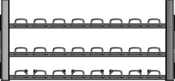Hafele TAG Hardware 30" Shoe Rack Pull Out for Closet Engage Collection, Matt nickel