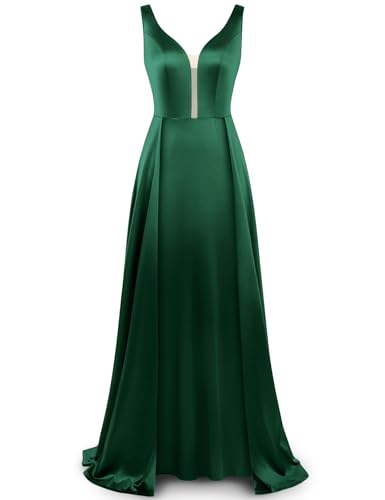 Image of Womens Gorgeous Mesh Insert V Neck Sleeveless Formal Evening Party Maxi Dress