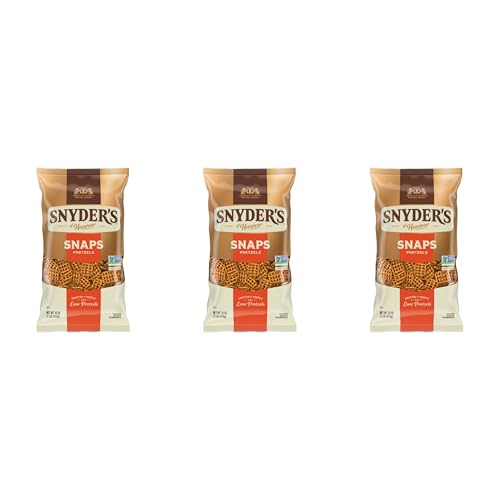 Image of Snyder's of Hanover Snaps Pretzels, 16 Oz Bag, (Pack of 3)