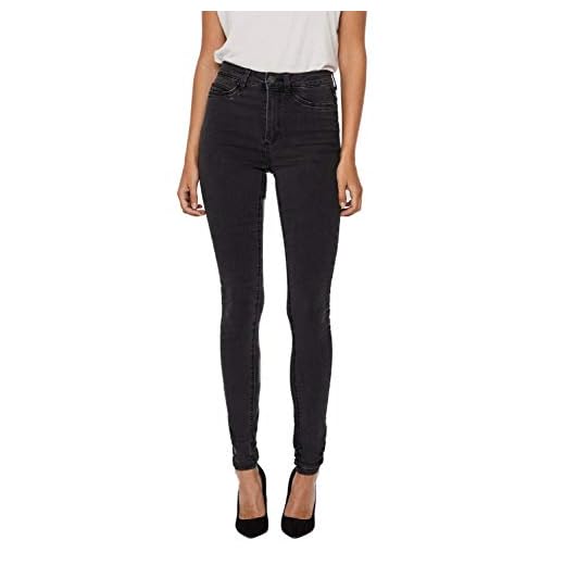 Noisy may Damen NMCALLIE HW Skinny Jeans VI069DG NOOS Hose, Dark Grey Denim, 29/34