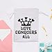 Azeeda 25cm 'Love Conquers All' Satin Drawstring Bag/Pouch (SB00116352)