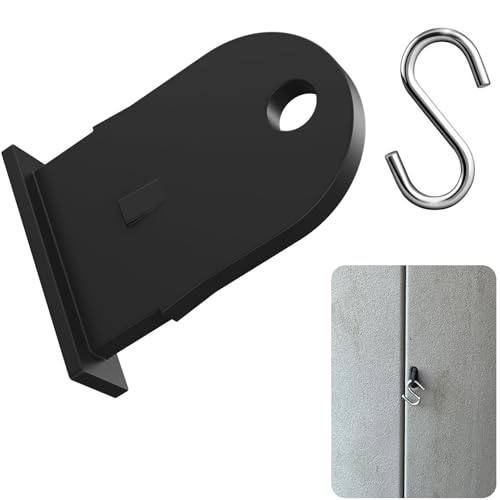 Ctuoptuo Outdoor Resin Shed Hasp Latch, Bolt Latch, Replacement for The Rubbermaid Outdoor Resin Shed Hasp Latch, Black Solid Core Plastic 1 Pcs