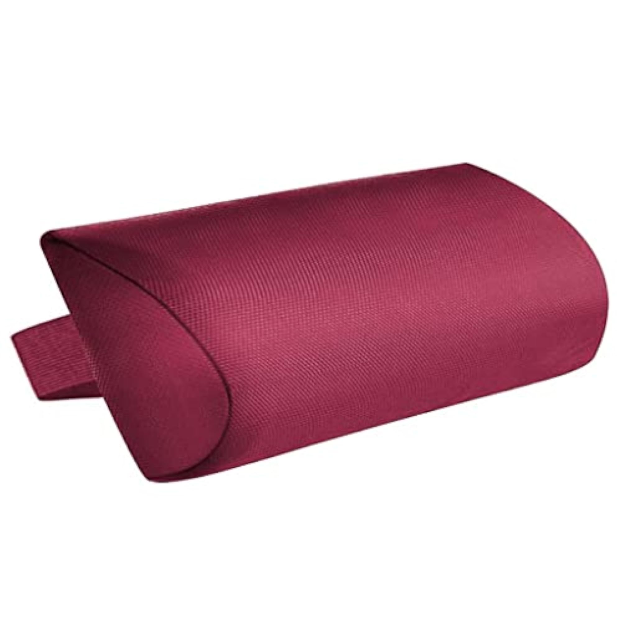 Wine Red Lounge Chair Folding Wicker Pillow